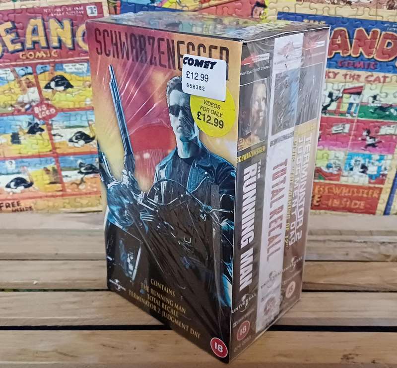 Arnold Schwarzenegger - 3 Video Box Set (VHS)