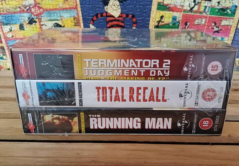 Arnold Schwarzenegger - 3 Video Box Set (VHS)