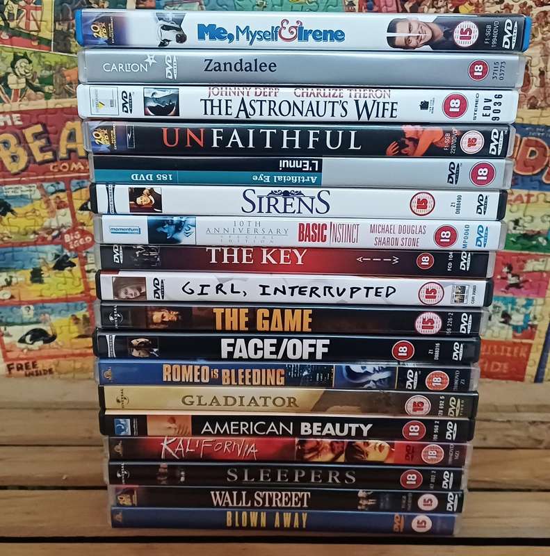 Bundle of 18 DVDs