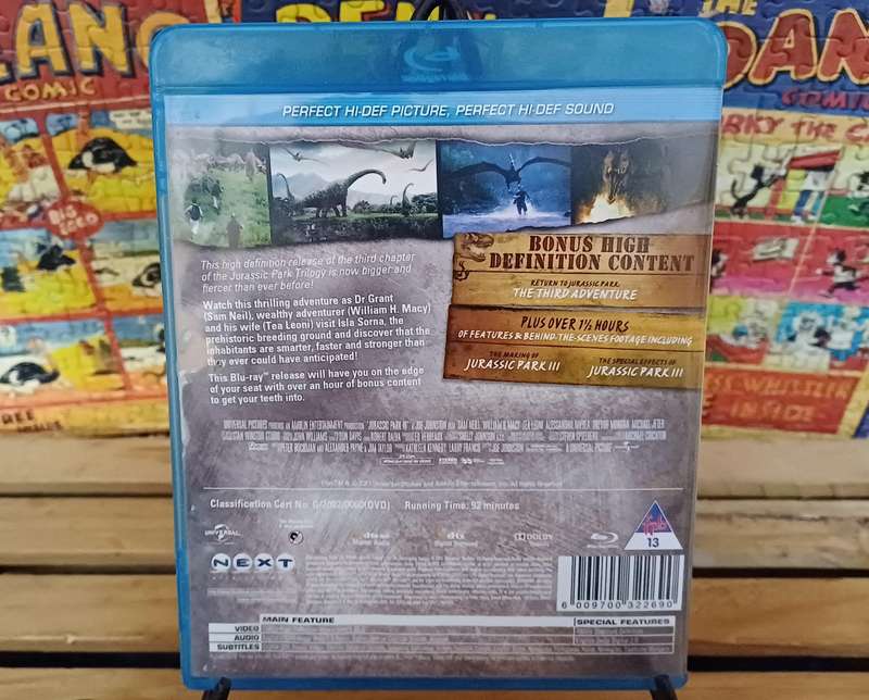 Jurassic Park III (Blu ray)