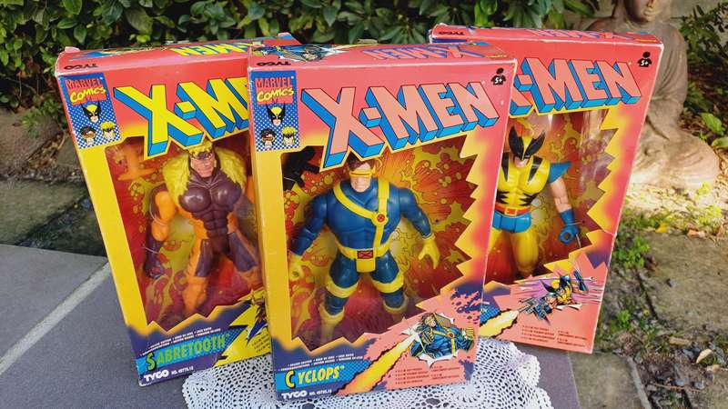 Vintage 1993 Marvel Comics Toyco X-Men Action Figurines