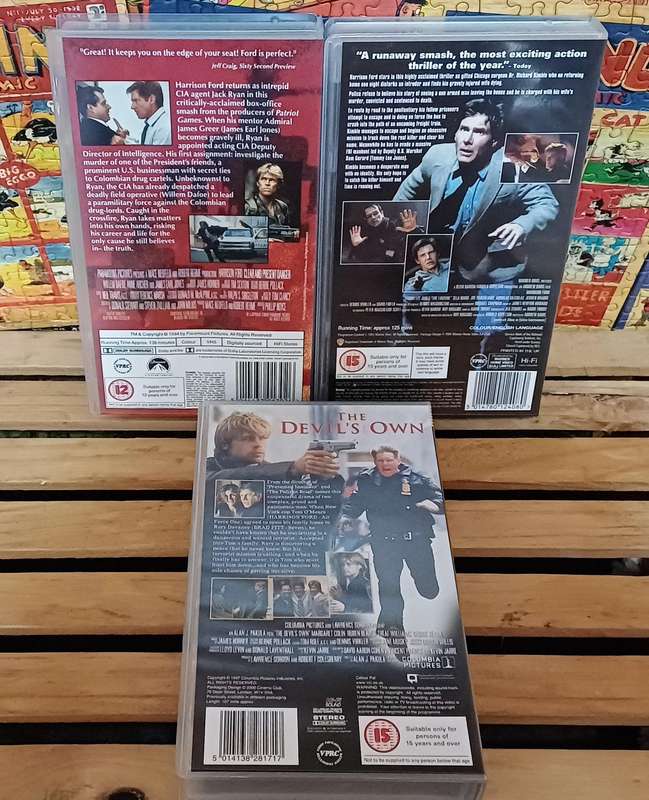 Harrison Ford VHS Bundle (x3)