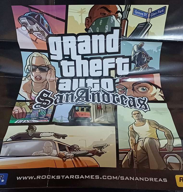 Grand Theft Auto: San Andreas Map + Manual Only (Ps2)