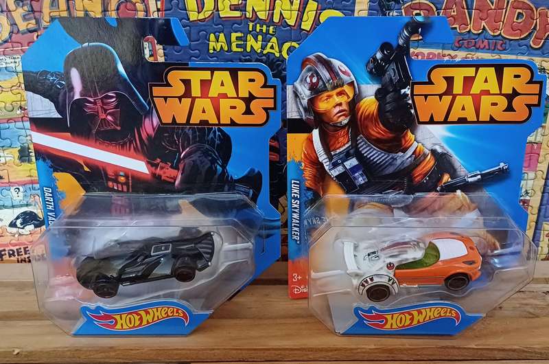 Star Wars Hot Wheels - Darth Vader & Luke Skywalker