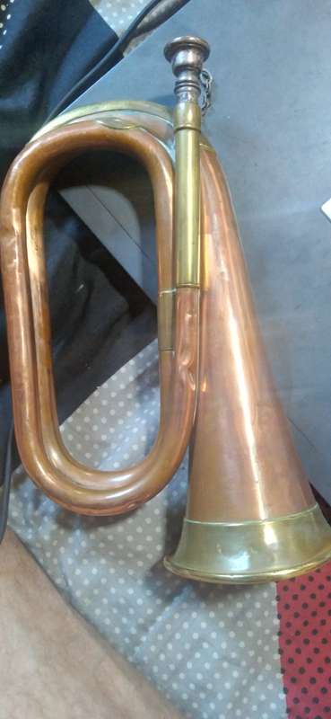 Vintage Copper and Brass Second World War Bugle