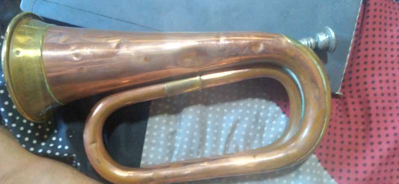Vintage Copper and Brass Second World War Bugle