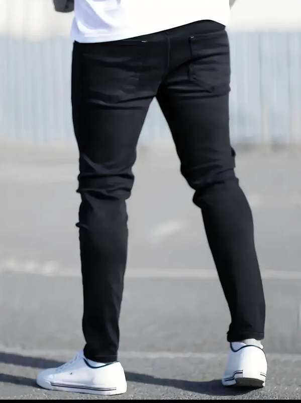 Men Casual Ripped Jean (Black) Size 34