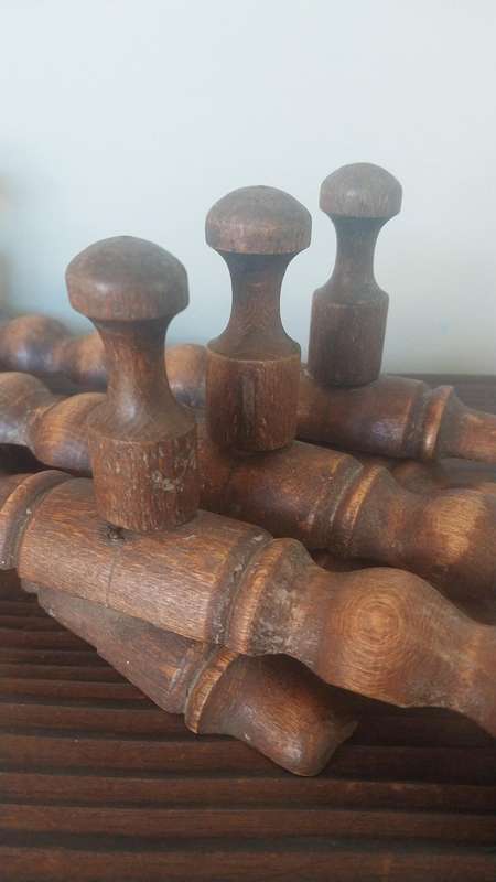 Vintage Accordion Expandable Wooden Rack