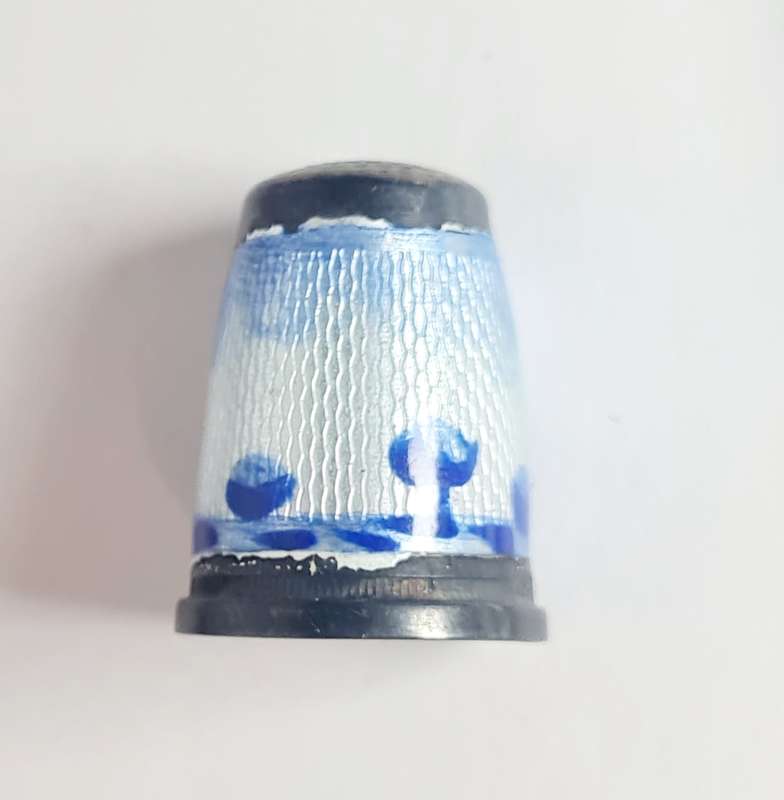 Delft spoon and Dutch thimble