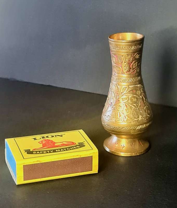 Vintage brass vase.