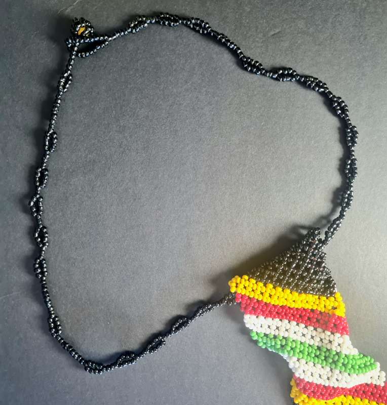 Bead tie. Handmade