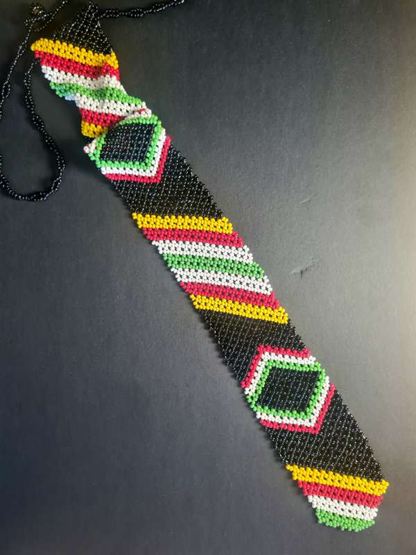 Bead tie. Handmade