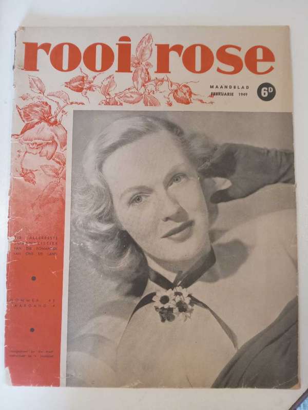 Vintage Rooirose tydskrif