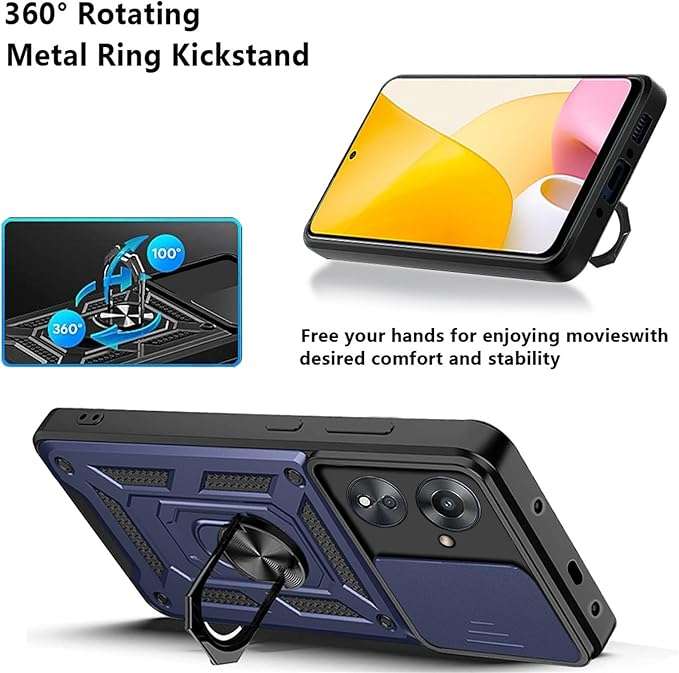Hot Series Shockproof Case For Honor X5 Plus 5G With Camera Sliding