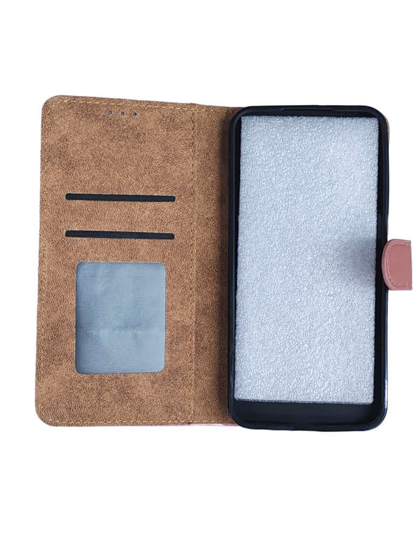 Leather Flip Book cover with card Slot Compatible with Samsung S24 Fe