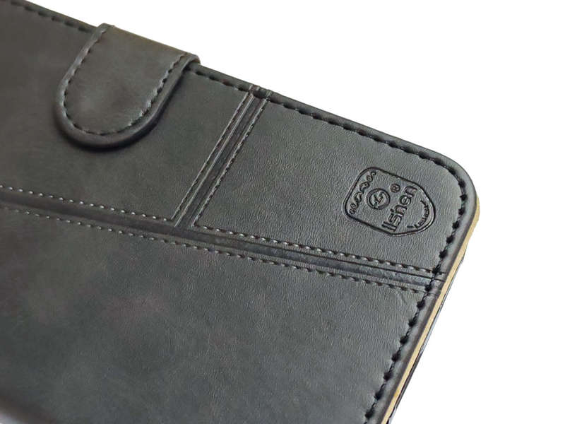 Leather Flip Book cover with card Slot Compatible with Iphone 16