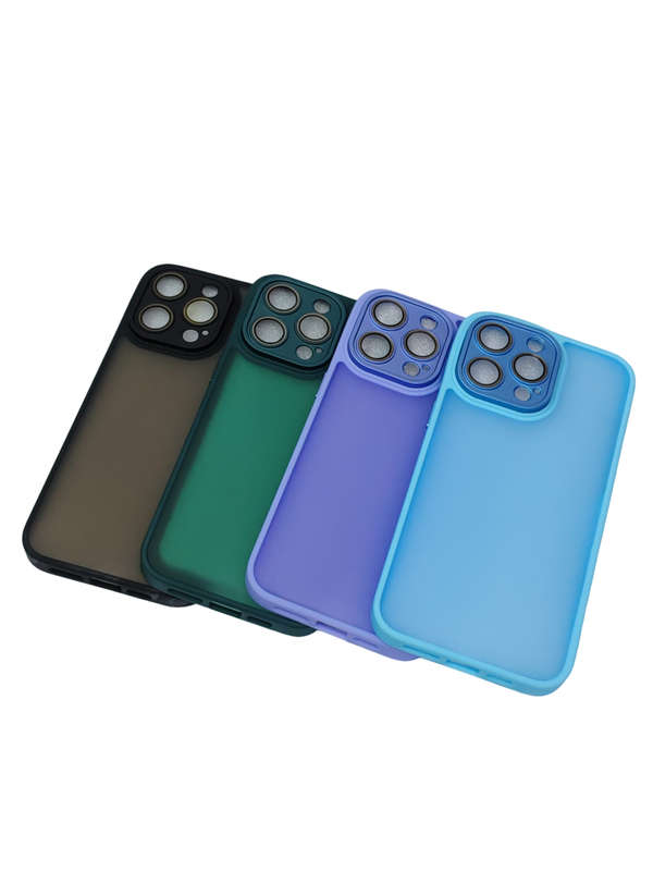Hot Series  Shock Resistant  Camera Protector  Matte Look Cover iPhone 15 Pro Max