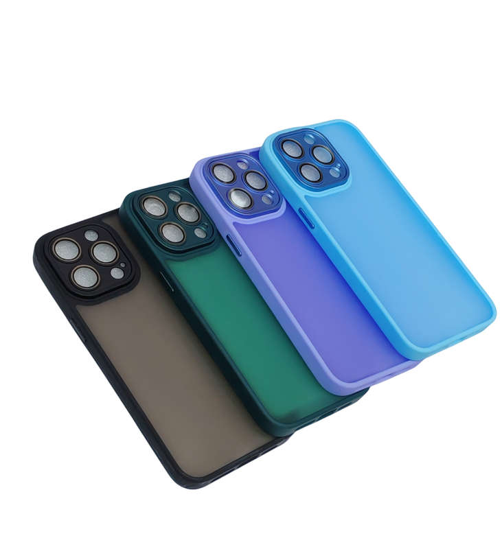 Hot Series  Shock Resistant  Camera Protector  Matte Look Cover iPhone 15 Pro Max