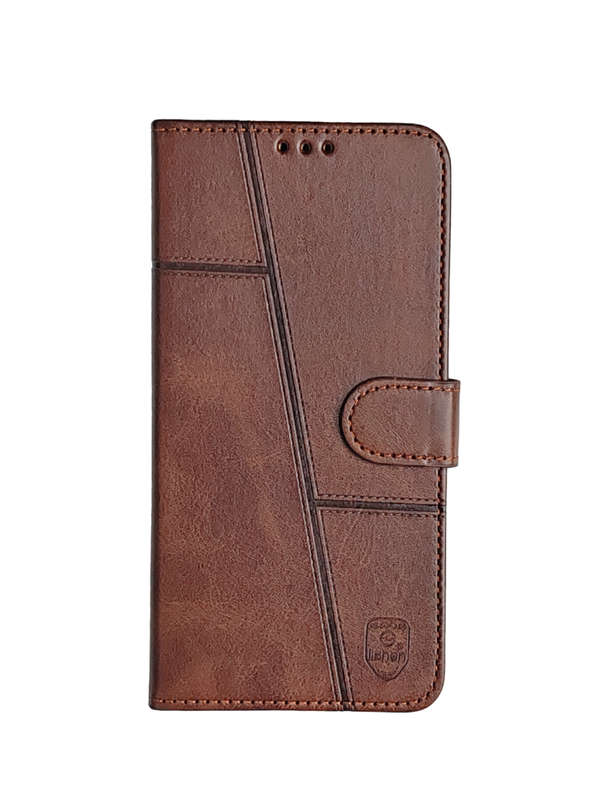Leather Flip Book cover with card Slot Compatible with Samsung S24 Fe