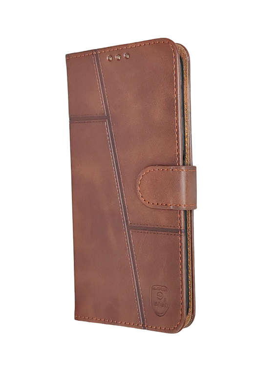 Leather Flip Book cover with card Slot Compatible with Samsung S24 Fe