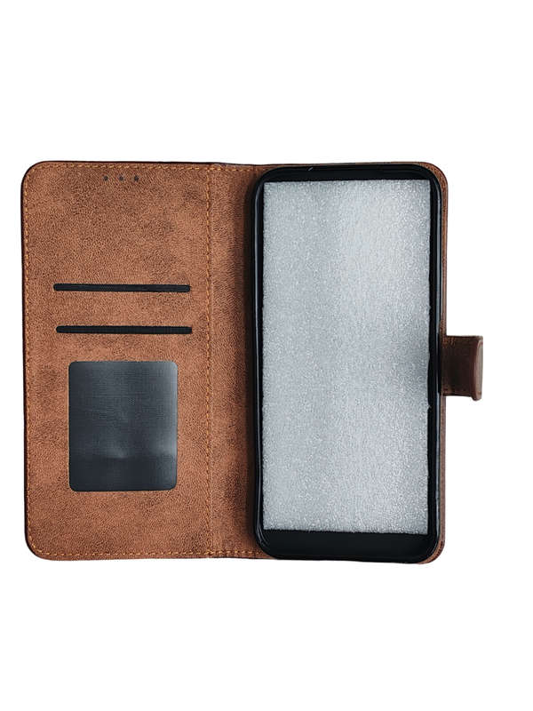 Leather Flip Book cover with card Slot Compatible with Samsung S24 Fe