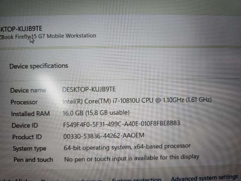 HP ZBook Firefly 15 G7 Mobile Workstation