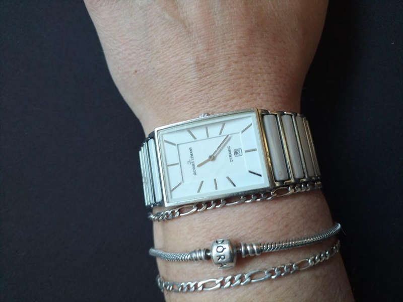 Jacques Lemans White Ceramic Watch