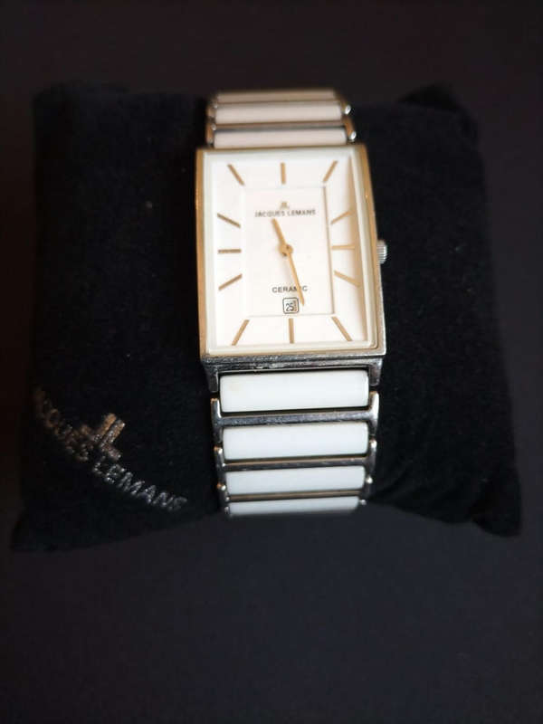 Jacques Lemans White Ceramic Watch