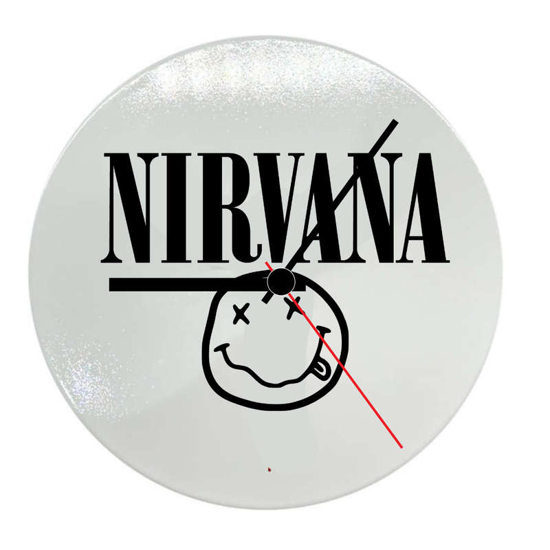 Katz Designs - Ceramic Clock - Nirvana Inspired Design