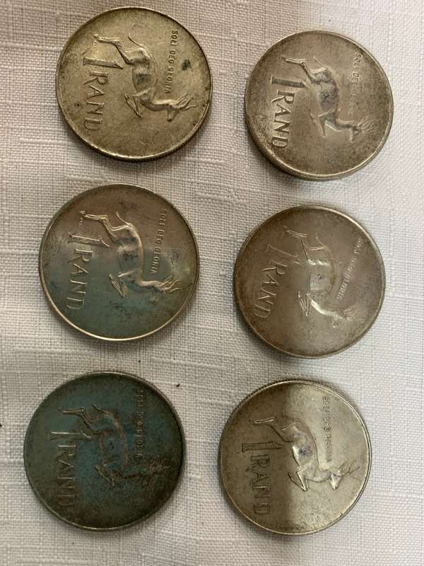 1966 South African 1Rand Silver SUID AFRIKA Coin