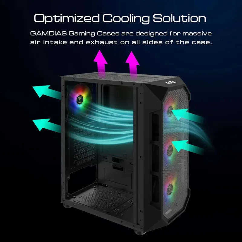 Gamdias AURA GC1 RGB Gaming Case