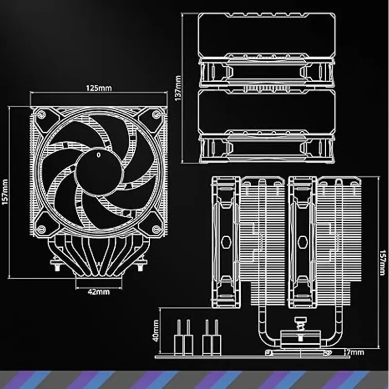 Cooler Master Hyper 622 Halo Dual Tower CPU Cooler