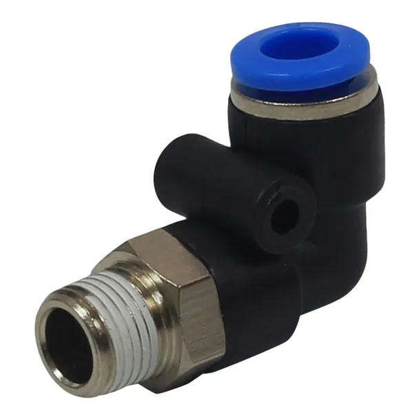 AIR CRAFT Elbow PU Hose Fitting Push-In to Male Threaded BSP (6mm x 1/8'')