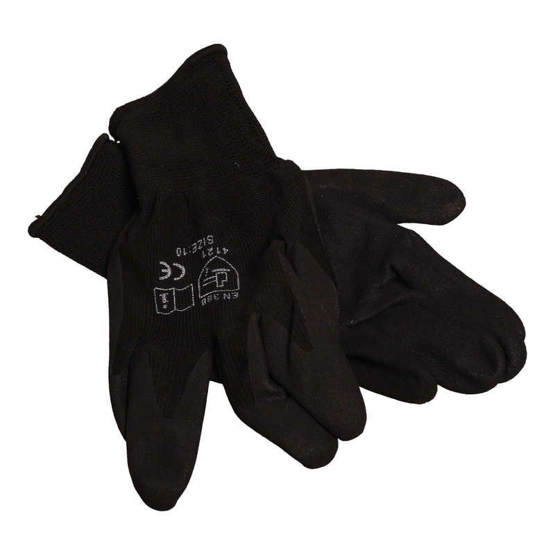 MAC AFRIC Black Nitrile Sandy Finish Work Gloves (Size 10)