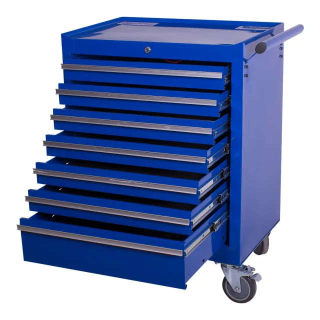 7-Drawer Lockable Tool Cabinet on Wheels (empty)