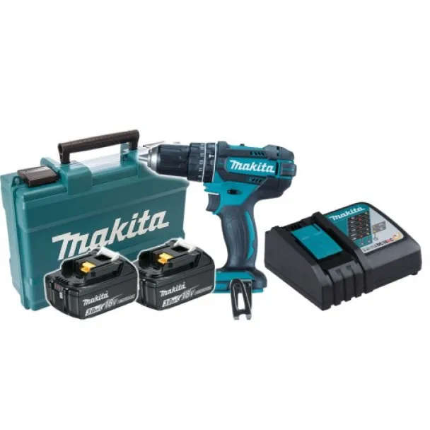 Makita DHP482RFE 18V Cordless Driver Drill & 2 x Battery Combo