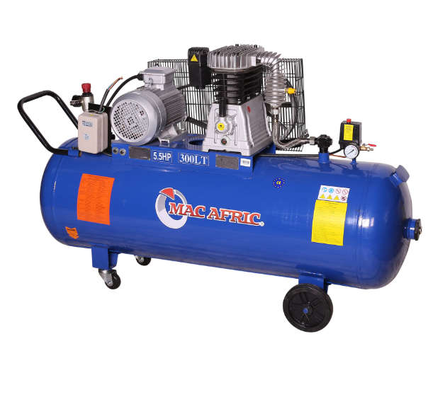 300L 4 kW (5.5 HP) 380 V Belt-Driven Three-Phase Air Compressor