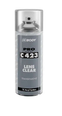 HB BODY Lens Clear Headlight Restoration Spray, Transparent, 400ml Aerosol