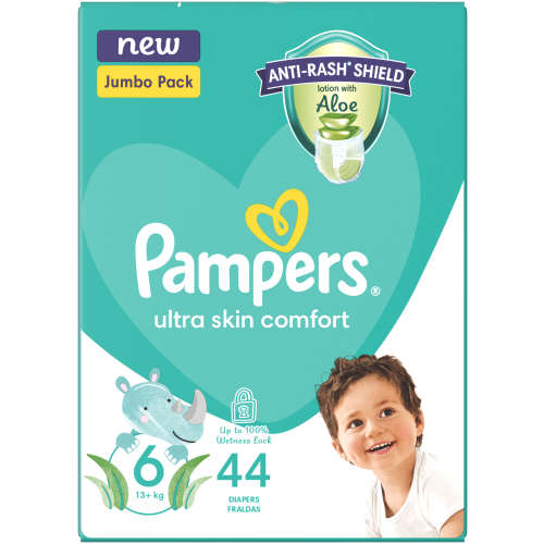 Pampers Baby Dry Nappies Jumbo Pack Size 6 44's