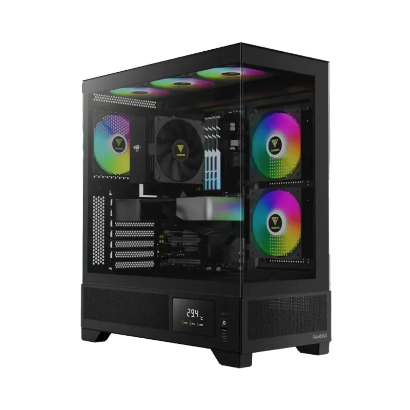 Gamdias Atlas M1 Black Tempered Glass Gaming Case Overview