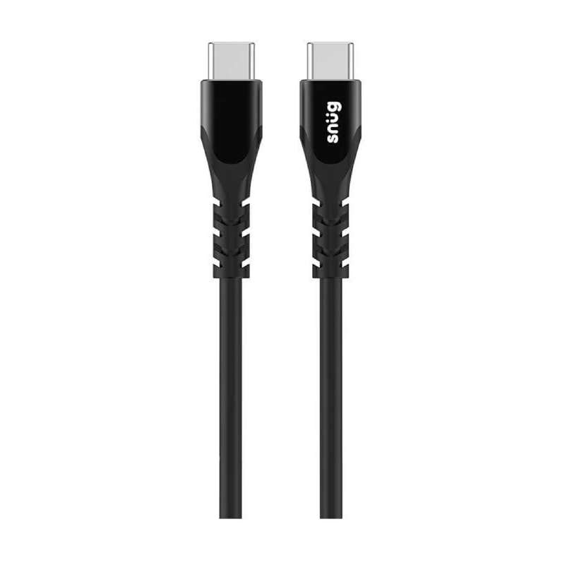 Snug Type C To Type C Silicone Cable 1.2m - Black