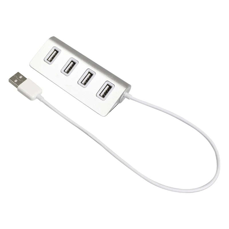 Volkano Pivot Series 4-Port USB Hub Silver VK-20011-SL