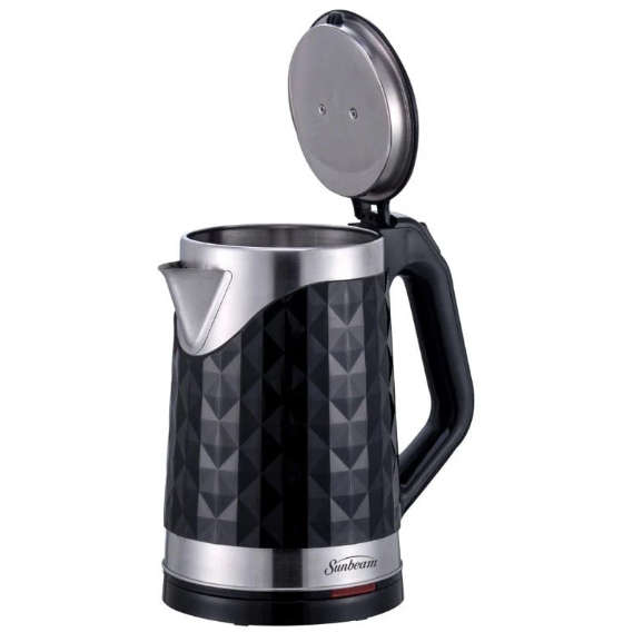 Sunbeam 2.0 Litre Stainless Steel Diamond Kettle Black