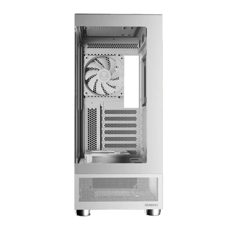 Gamdias ATLAS E1 Gaming Chassis - Elegant White Design
