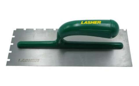 LASHER Tilers Trowel (6 x 6 x 19 MM) RH Notched