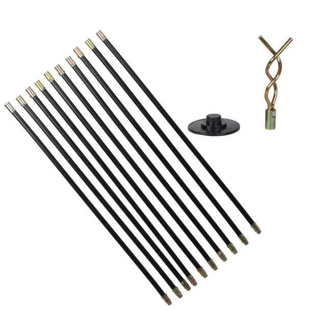 MAC AFRIC 12pce Drain Cleaning Rod Set (9 Meters)