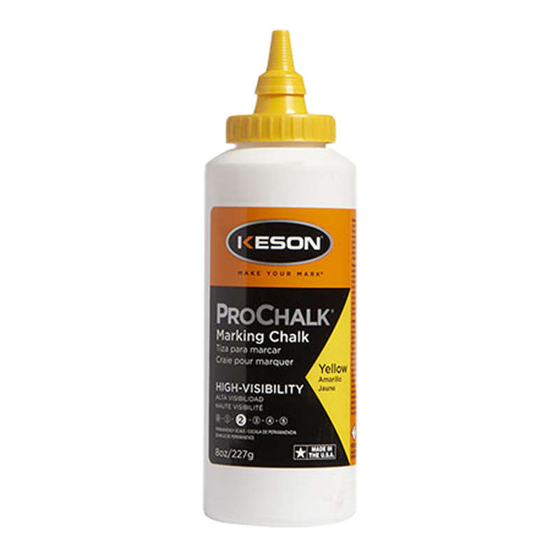 KESON ProChalk Marking Chalk High-Visibility Yellow (227 G)