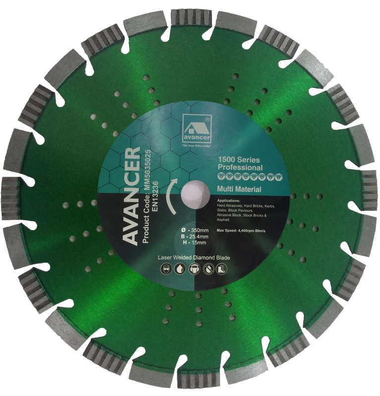 AVANCER Multi Material Cutting Blade (350mmx15mmx25.4mm)