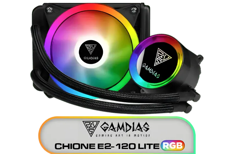 Gamdias Chione E2-120 LITE 2 Liquid CPU Cooler - High-Performance AIO Cooling