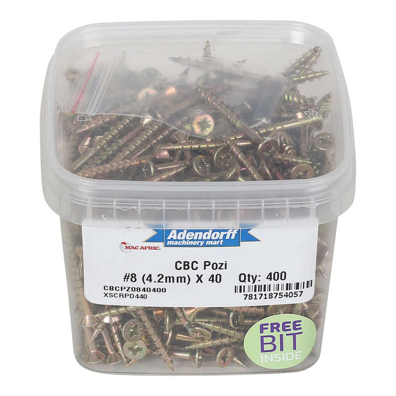 Cbc Pozi #8 4.2MM X 40 MM